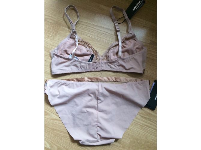Conjunto de lencería beige de poliamida Andres Sarda - vista 5