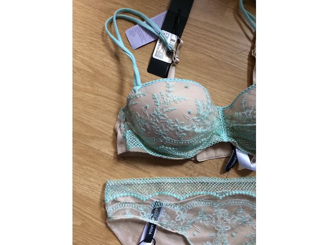 Conjunto de lencería Andres Sarda beige de poliamida - vista 2