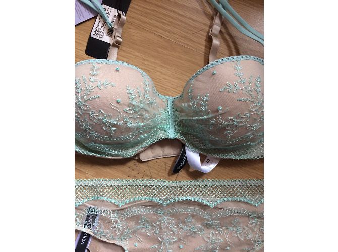 Conjunto de lencería Andres Sarda beige de poliamida - vista 4