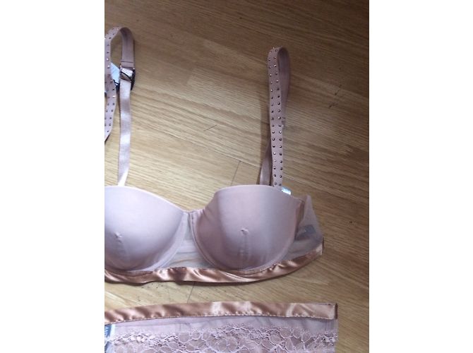 Conjunto de lencería Andres Sarda beige de poliamida - vista 2