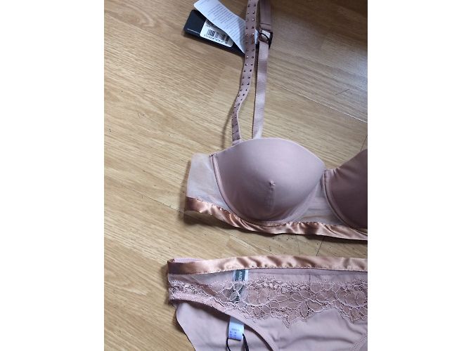 Conjunto de lencería Andres Sarda beige de poliamida - vista 3