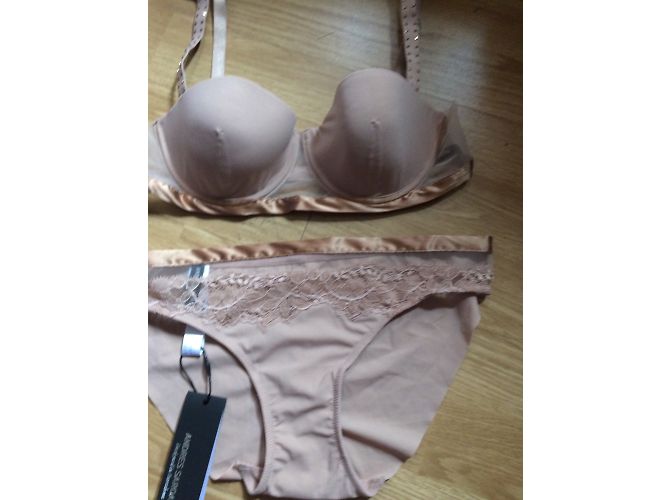 Conjunto de lencería Andres Sarda beige de poliamida - vista 4