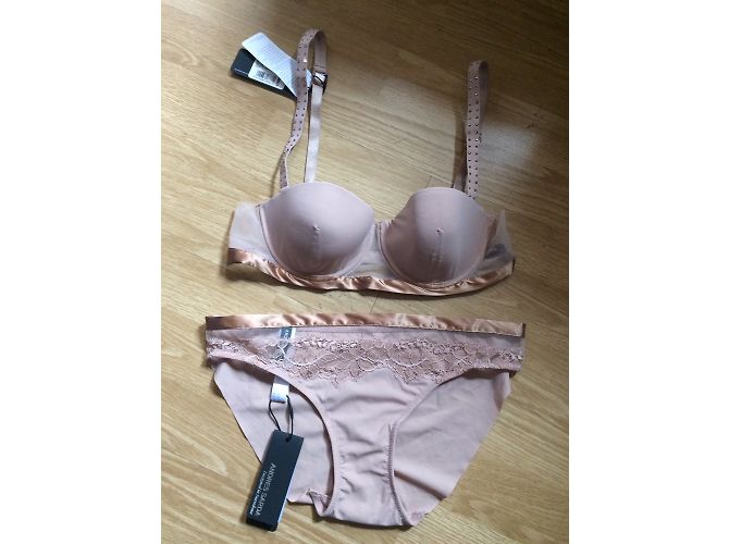 Conjunto de lencería Andres Sarda beige de poliamida - vista 5