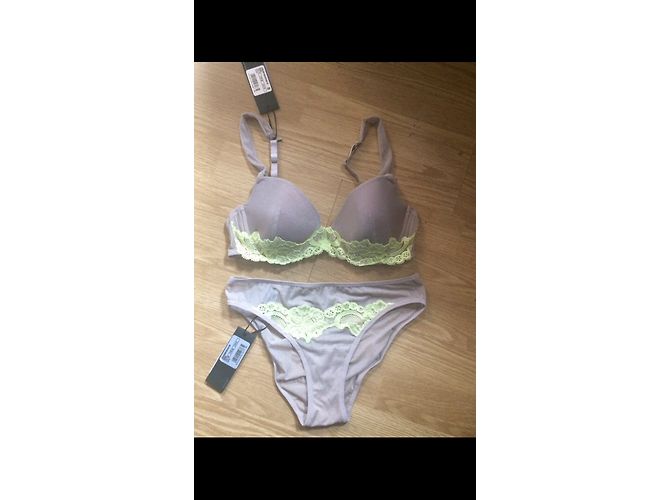 Conjunto de lencería Andres Sarda beige de poliamida - vista 5