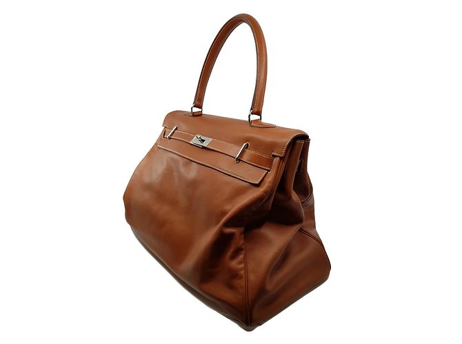 Hermès Kelly Relax 50 Karamell - Ansicht 3