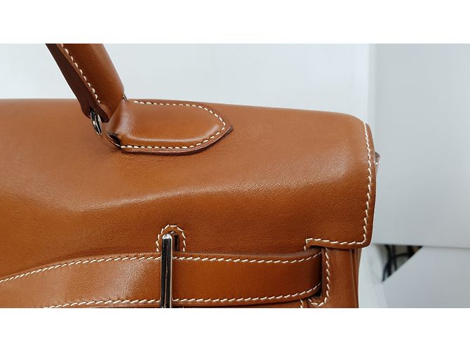 Hermès Kelly Relax 50 Karamell - Ansicht 6