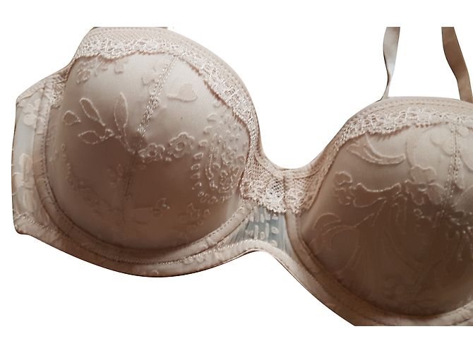 Conjunto de Sujetador y Bragas Brasileñas Andres Sarda Crema - vista 2