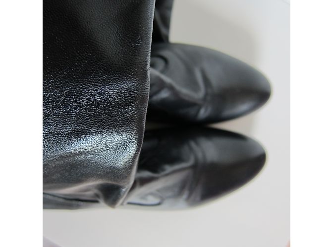 Autre Marque Botas cuissardes de cuero negro - vista 7
