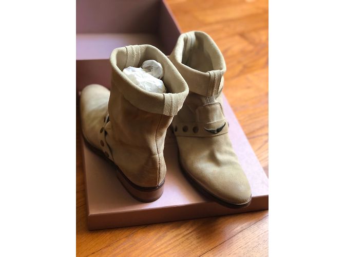 Botas Zadig & Voltaire de piel beige - vista 5