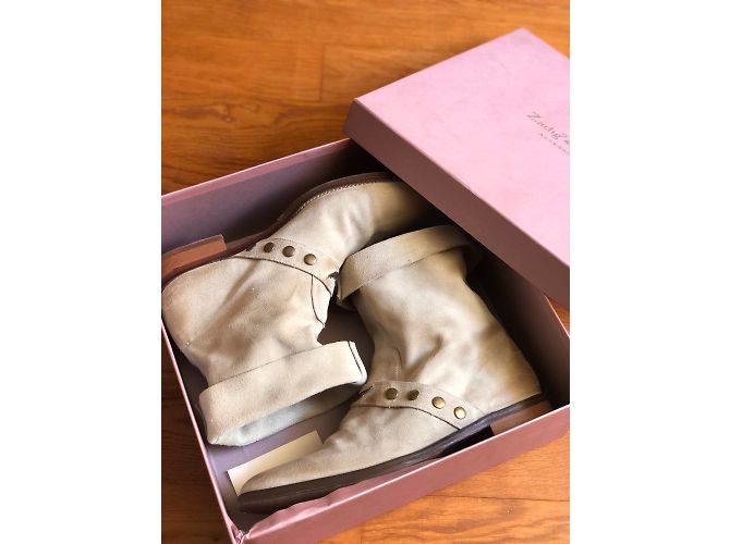 Botas Zadig & Voltaire de piel beige - vista 9