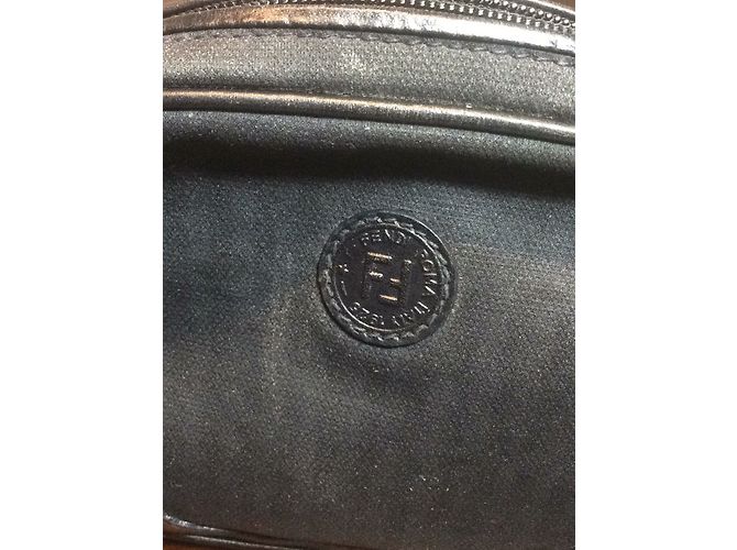 Fendi Handbag Black and Gold Cloth Golden - view 3
