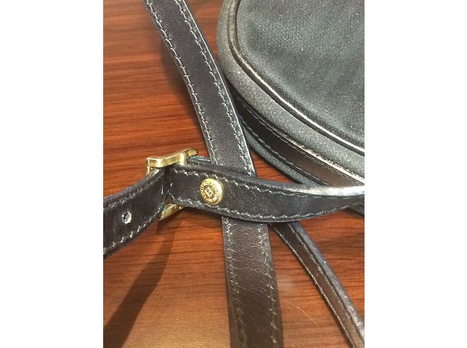 Fendi Handbag Black and Gold Cloth Golden - view 7