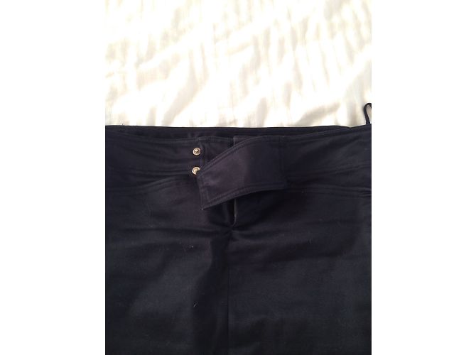 Falda lápiz Gucci de algodón negro - vista 4