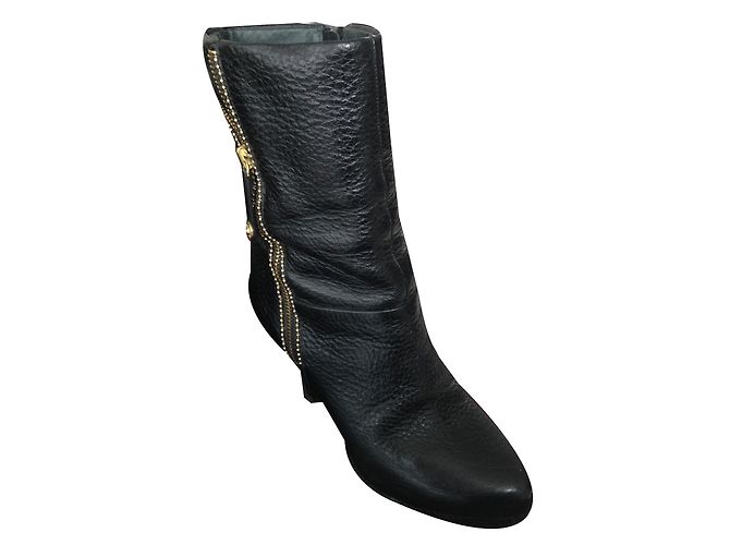 Stivaletti Liu.Jo in pelle nera con platform Nero - vista 2