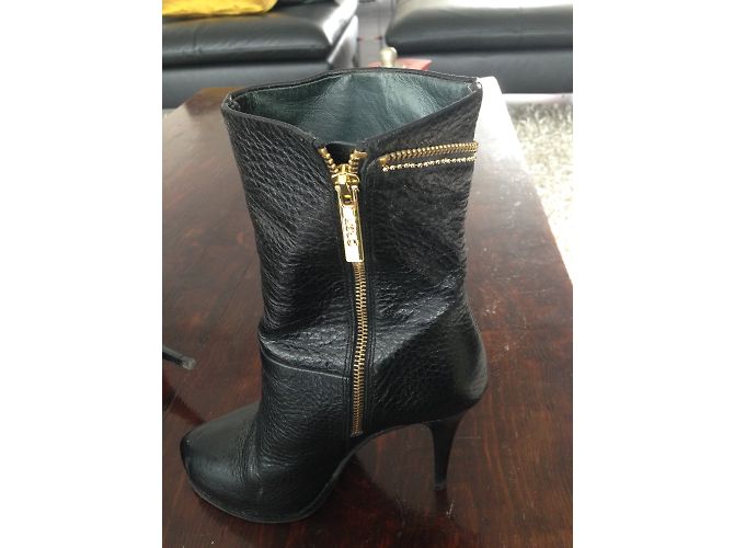 Stivaletti Liu.Jo in pelle nera con platform Nero - vista 4