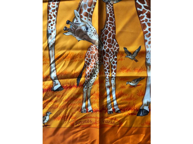 Hermès Lenços de seda Laranja - vista 2