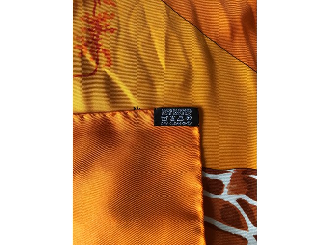 Hermès Lenços de seda Laranja - vista 3