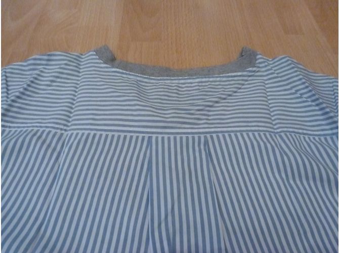 Autre Marque Felpa CUSTOMMADE Grigia e Blu a Righe Cotone M - vista 5