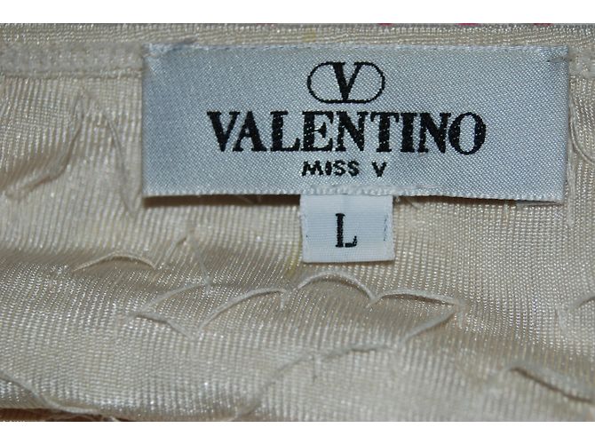 Blusa de manga longa com lantejoulas Valentino Bege - vista 3