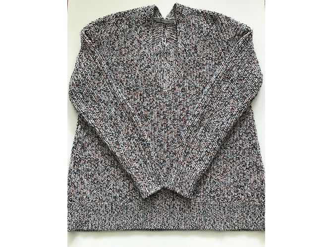 T By Alexander Wang V-Ausschnitt Baumwollpullover mehrfarbig Mehrfarben - Ansicht 3