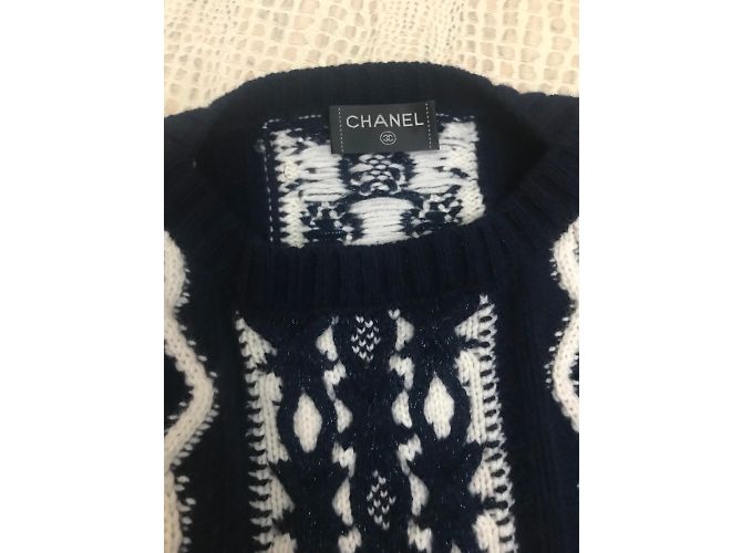 Chanel Kaschmirkleid in Blau - Ansicht 2