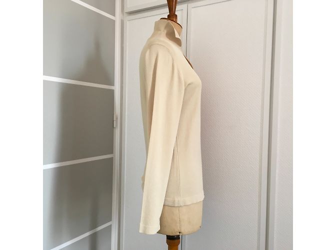 Emmanuelle Khanh Poloshirt Beige Viskose - Ansicht 4