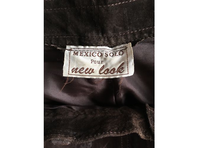 Autre Marque Pantalones Mexico Solo de cuero marrón Castaño Marrón oscuro - vista 3