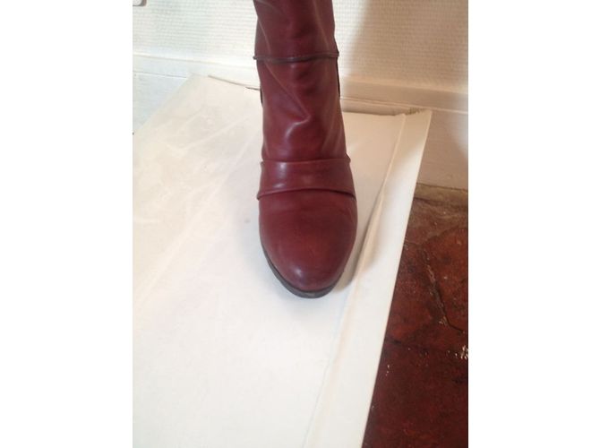 Vanessa Bruno Lederstiefel bordeaux - Ansicht 4