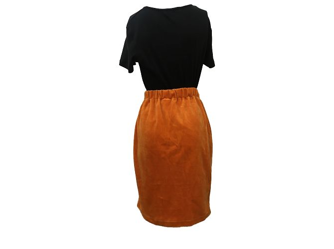 Falda de terciopelo Sonia Rykiel Naranja - vista 2