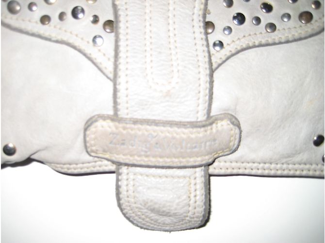 Borsa in pelle Zadig & Voltaire con borchie Grigia Grigio - vista 5