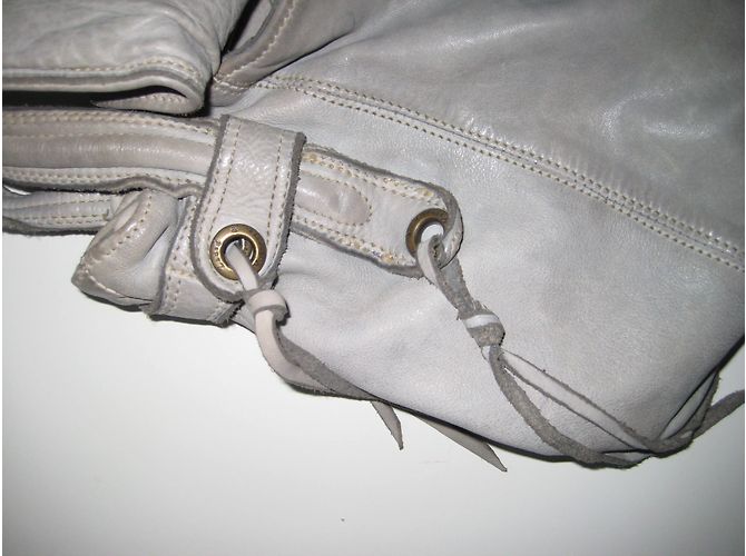 Borsa in pelle Zadig & Voltaire con borchie Grigia Grigio - vista 7