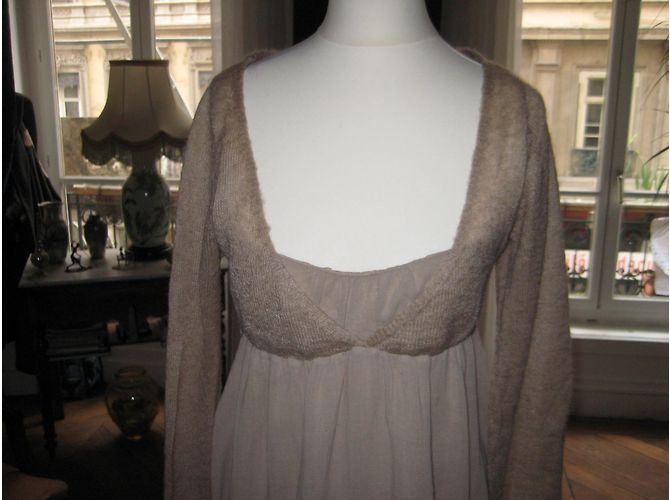 Top Vanessa Bruno Athe multitejido beige - vista 5