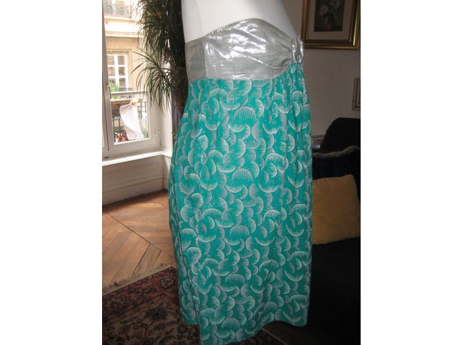 Vestido Iro de algodón verde Multicolor - vista 5