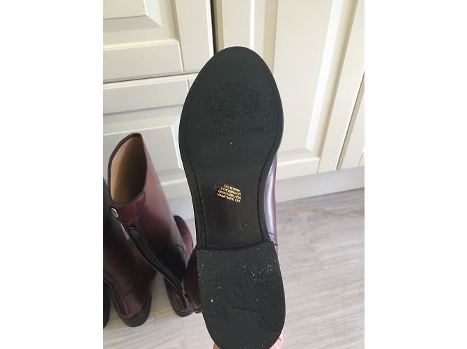 Autre Marque Botas de piel marrón Castaño - vista 4