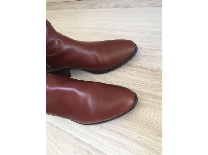 Autre Marque Botas de piel marrón Castaño - vista 9