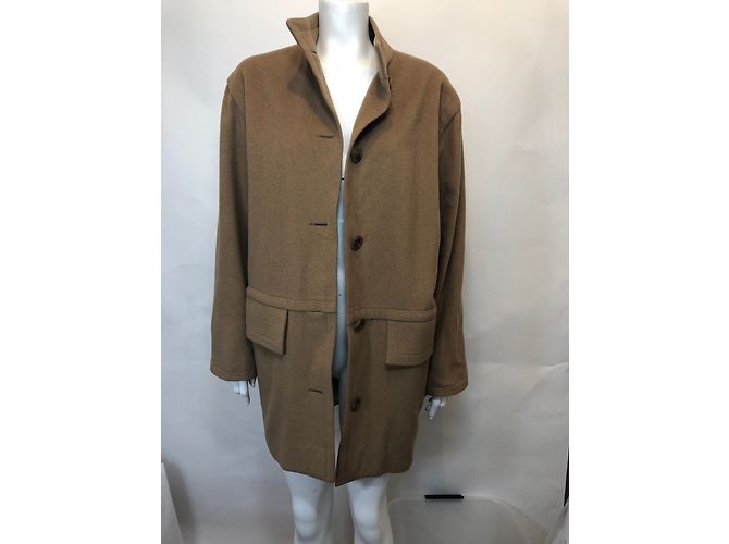 Abrigo Céline de lana beige caramelo 40FR - vista 2
