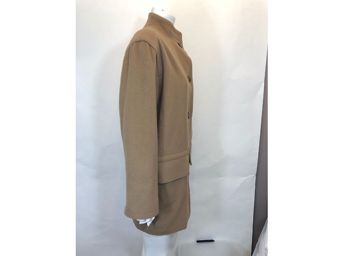 Abrigo Céline de lana beige caramelo 40FR - vista 3