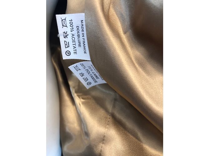 Abrigo Céline de lana beige caramelo 40FR - vista 7