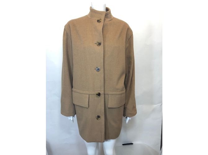 Abrigo Céline de lana beige caramelo 40FR - vista 9
