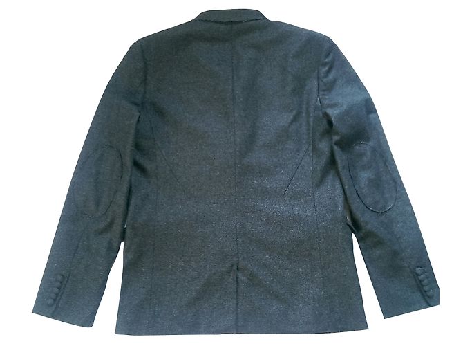 Zadig & Voltaire Blazer Jacke Dunkelgrau Wolle Anthrazitgrau - Ansicht 2