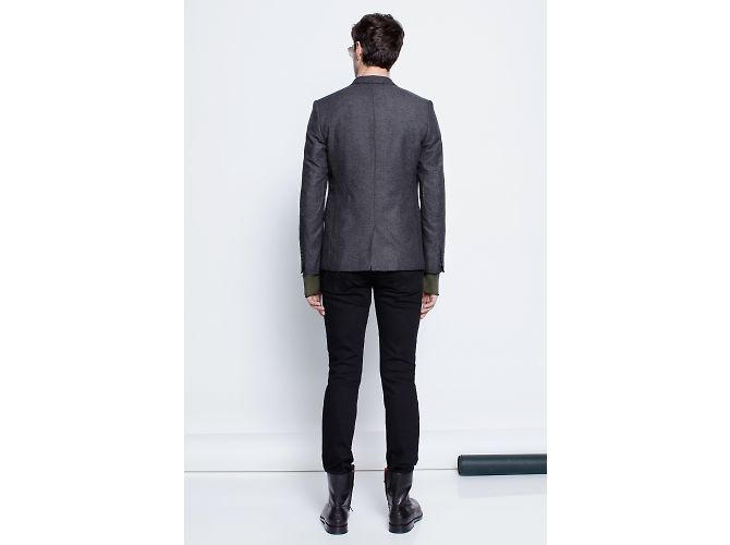 Zadig & Voltaire Blazer Jacke Dunkelgrau Wolle Anthrazitgrau - Ansicht 3