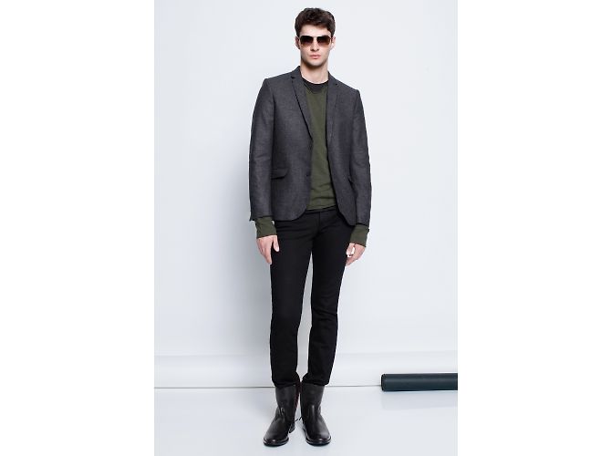 Zadig & Voltaire Blazer Jacke Dunkelgrau Wolle Anthrazitgrau - Ansicht 4