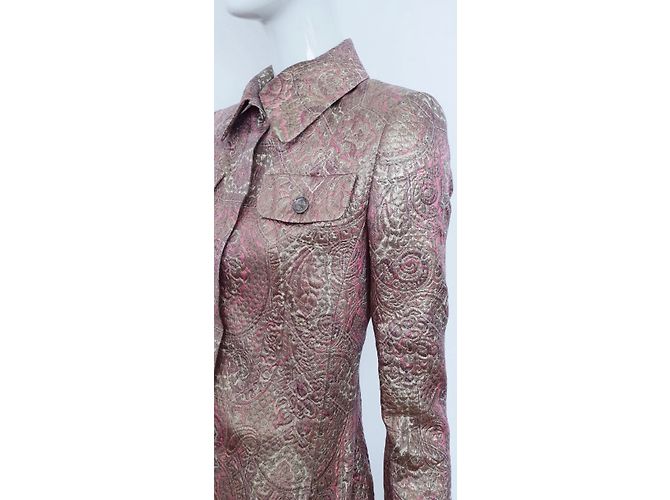 Iceberg Jacke aus Wolle und Seide Gold Größe 42 Golden - Ansicht 6