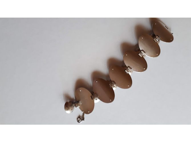 inconnue Bracciale Galoppi in argento con piastre ovali - vista 4
