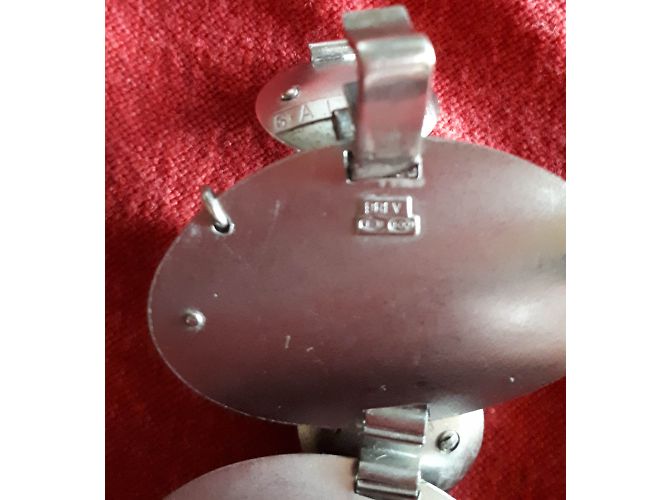 inconnue Bracciale Galoppi in argento con piastre ovali - vista 5