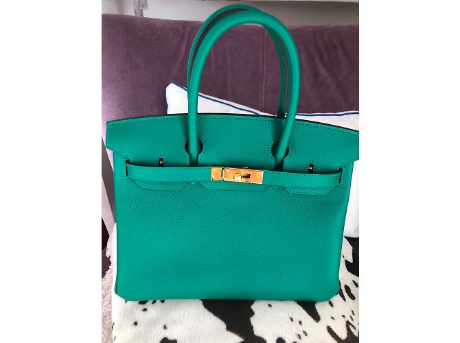 Hermès Birkin 30 Vertigo Grün - Ansicht 5