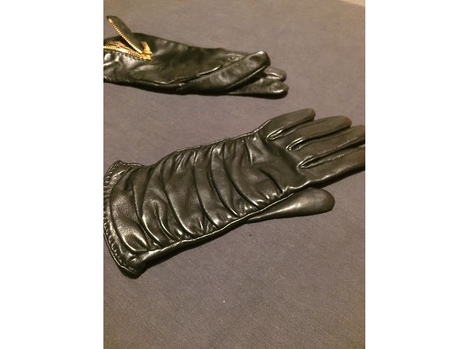 Autre Marque Zilli Handschuhe aus schwarzem Lammleder - Ansicht 3
