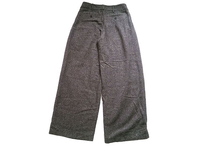 Patrizia Pepe Hose Grau Metallic Wolle - Ansicht 2