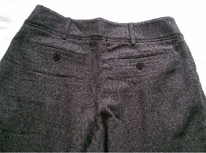 Patrizia Pepe Hose Grau Metallic Wolle - Ansicht 5