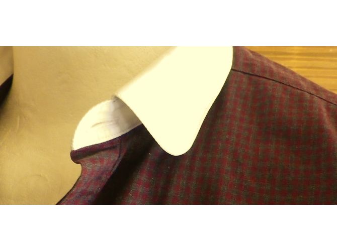 Camicia The Kooples in cotone vichy bordeaux e grigio Bordò - vista 4